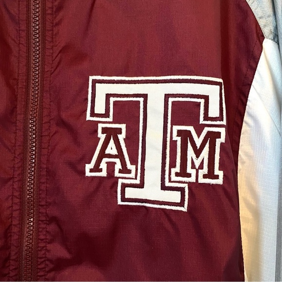 VINTAGE‎ Texas A&M Jacket Apex One Men's Zip Lightweight Aggies Maroon XL - Picture 6 of 14